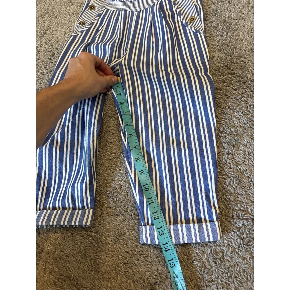 Vintage Overalls 3T Bibs Pinstripe Railroad Kids Toddler Stripe 
